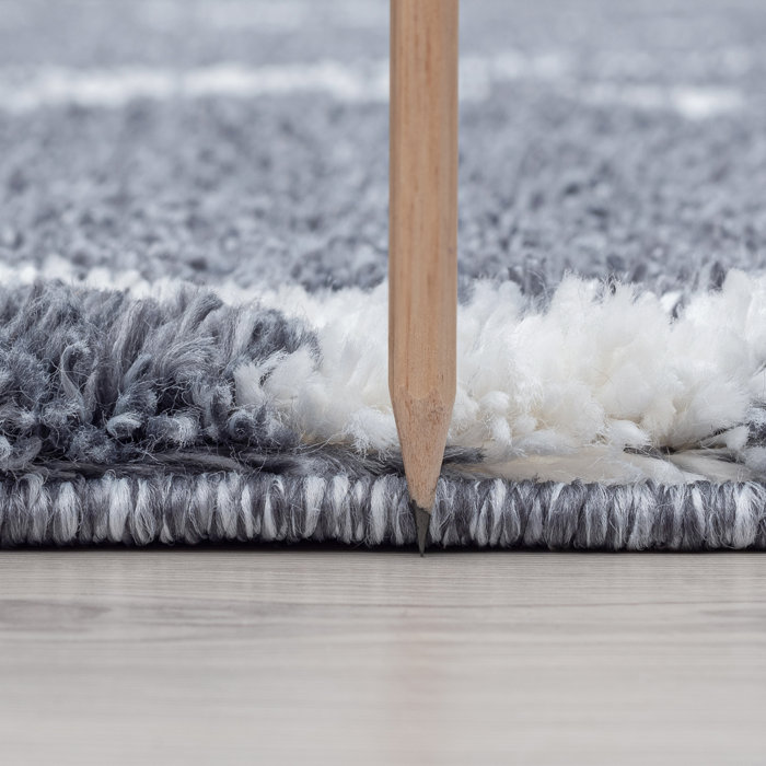 Dakota Fields Magee Performance Dark Gray/Cream Rug & Reviews Wayfair